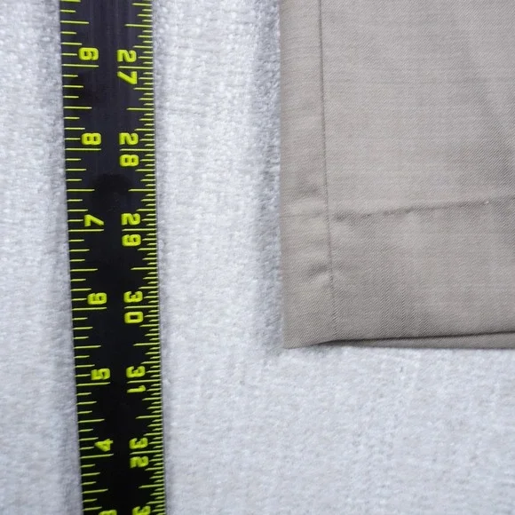 Zara Men 2 Piece Suit Set Size 42 Beige 100% Wool 36x30 Trousers Classic Fit - Picture 16 of 16